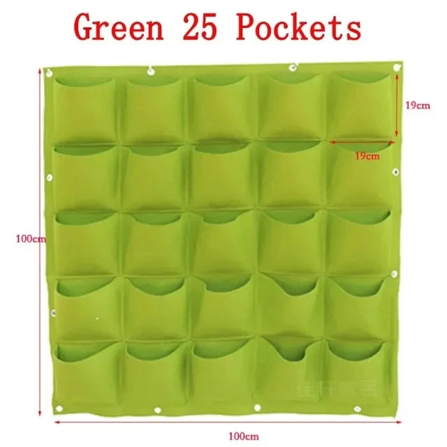porte plantes mural vert texture feutre moderne fixations grilles plantes succulentes deco maison