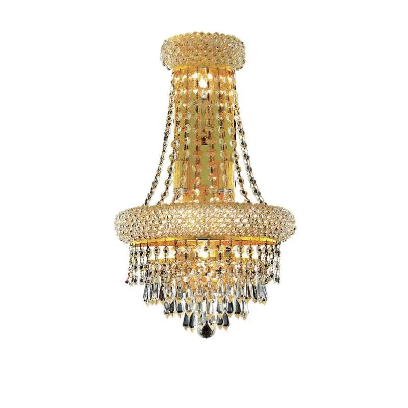 lustre doré cristal classique brillantes murale led 2000 82000 lumens