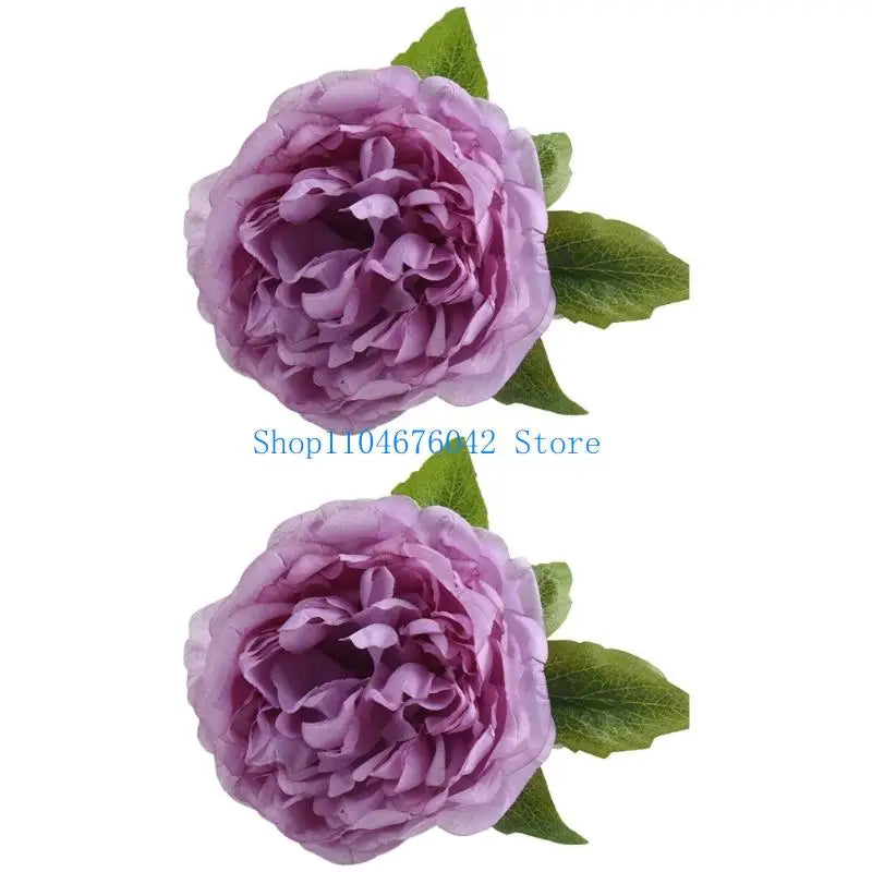 attaches rideaux fleurs artificielles clips métalliques blanc rose vert bleu réaliste intérieur anneaux boucles