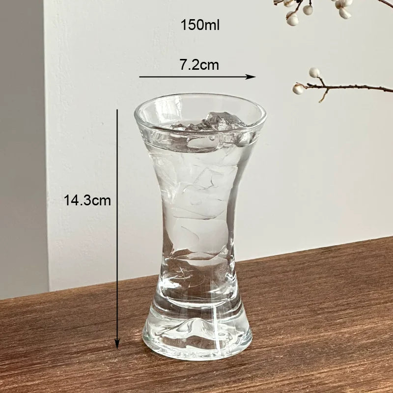 verre boisson moderne 150ml transparent effet ombré gris minimaliste occasion noël valentin mariage