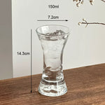 verre boisson moderne 150ml transparent effet ombré gris minimaliste occasion noël valentin mariage