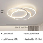 plafonniers led modernes blanc noir géométriques minimalistes éclairage intérieur plusieurs niveaux toucher marche arrêt