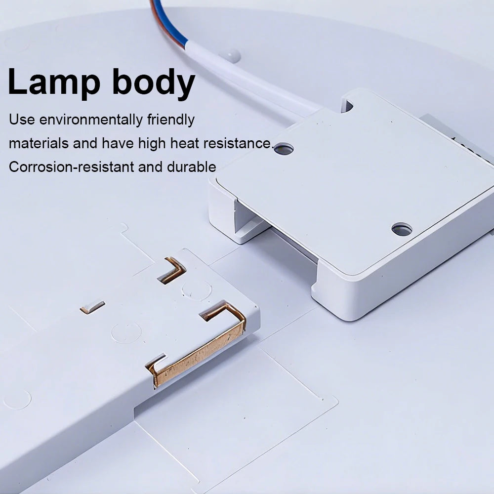 lampe moderne blanc motifs géométriques 48w 36w 24w led 90260v interrupteur tactile