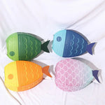 lanterne poisson écailles verte bleu marine fête anniversaire décorative iron paper okolets