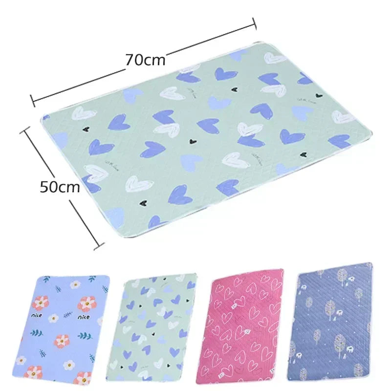 tapis absorbant enfant motif dessins animés moderne rose clair vert clair bleu clair 70cm