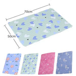 tapis absorbant enfant motif dessins animés moderne rose clair vert clair bleu clair 70cm