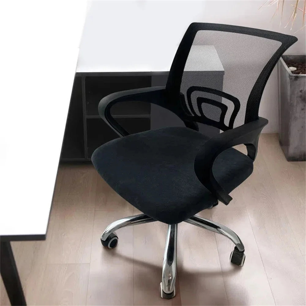 housse chaise moderne élastique bleu uni maison qualité polyester elasthanne
