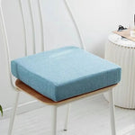 coussin carré moderne 40x40cm bleu clair rouge beige éponge haute densité tissu fixé