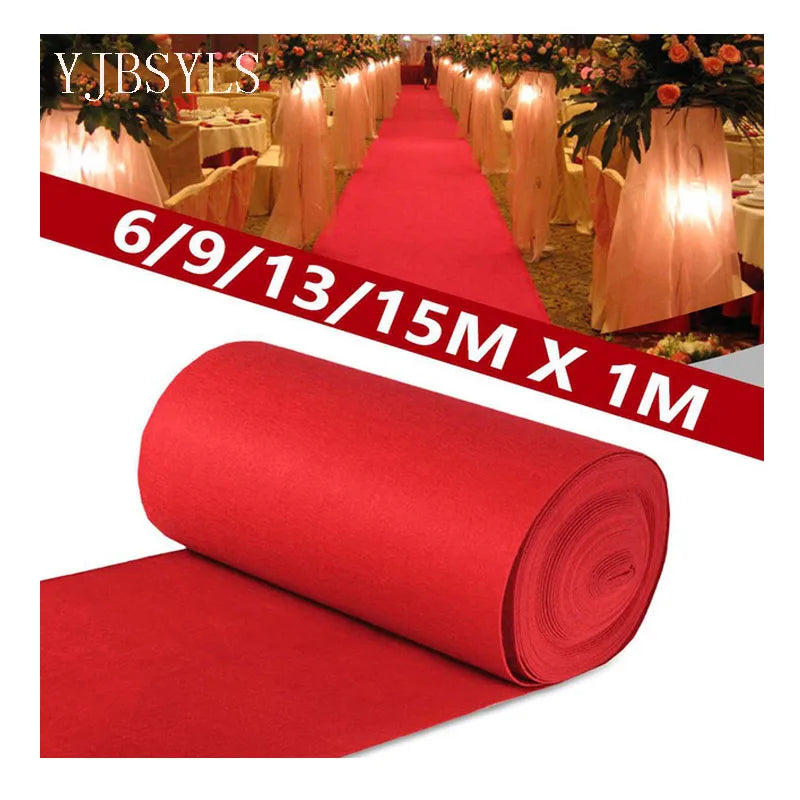 tapis rouge extérieur solide moderne 6m 9m 13m 15m événements fêtes prière
