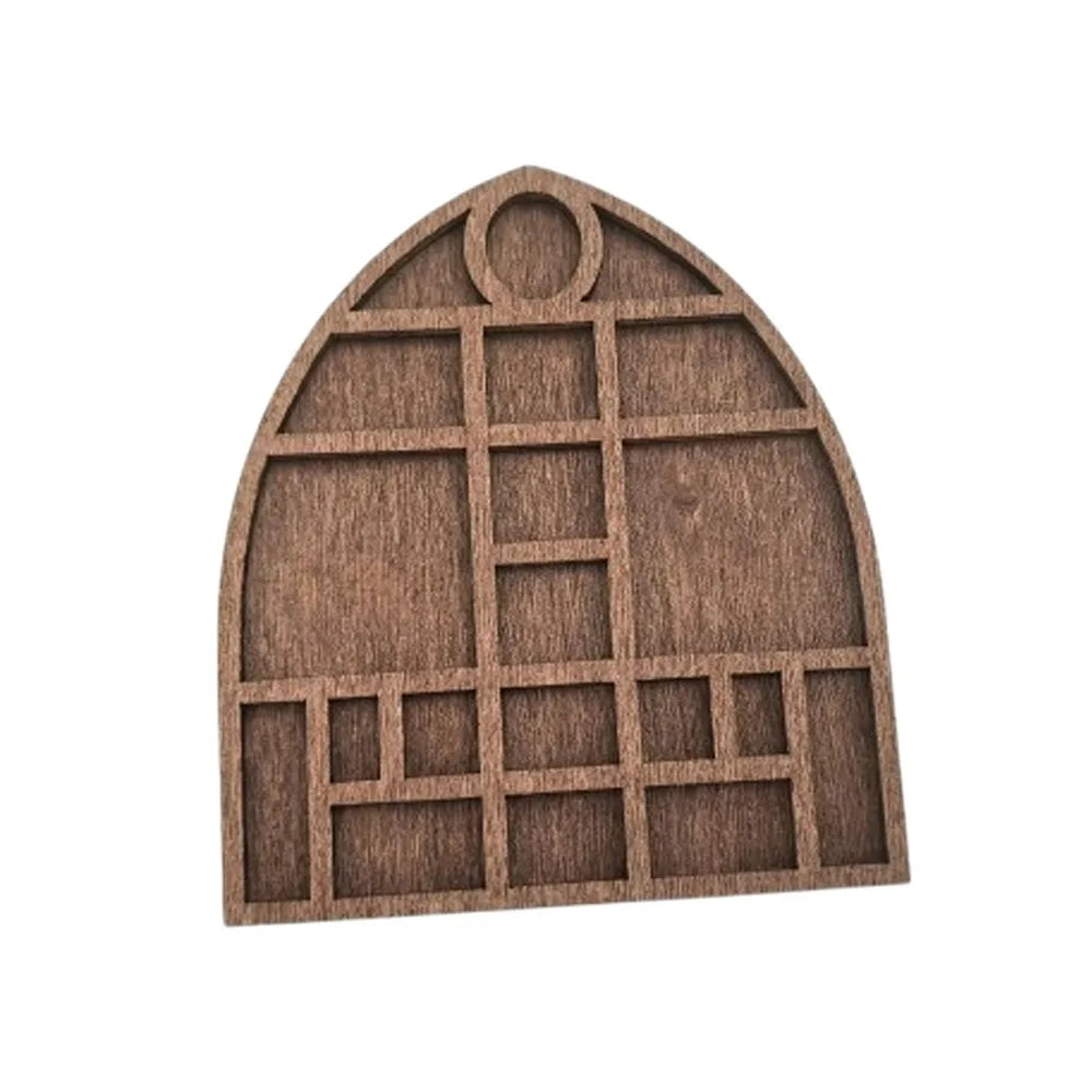 support bijoux pierres semi précieuses marron clair grille compartiments moderne multiple rangement spécimens minéraux