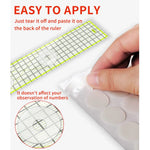 antidérapants silicone stickers couture règles quilting transparents outils adhésifs utilitaires blanc vert jaune