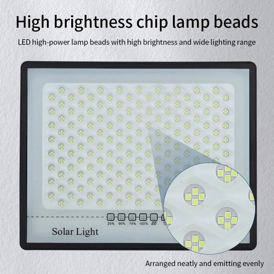 lampes solaires led autonomes ip67 moderne noir blanc carreaux clips télécommande