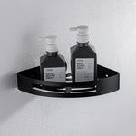 porte savon angle noir grille moderne vis fixations métal inoxydable