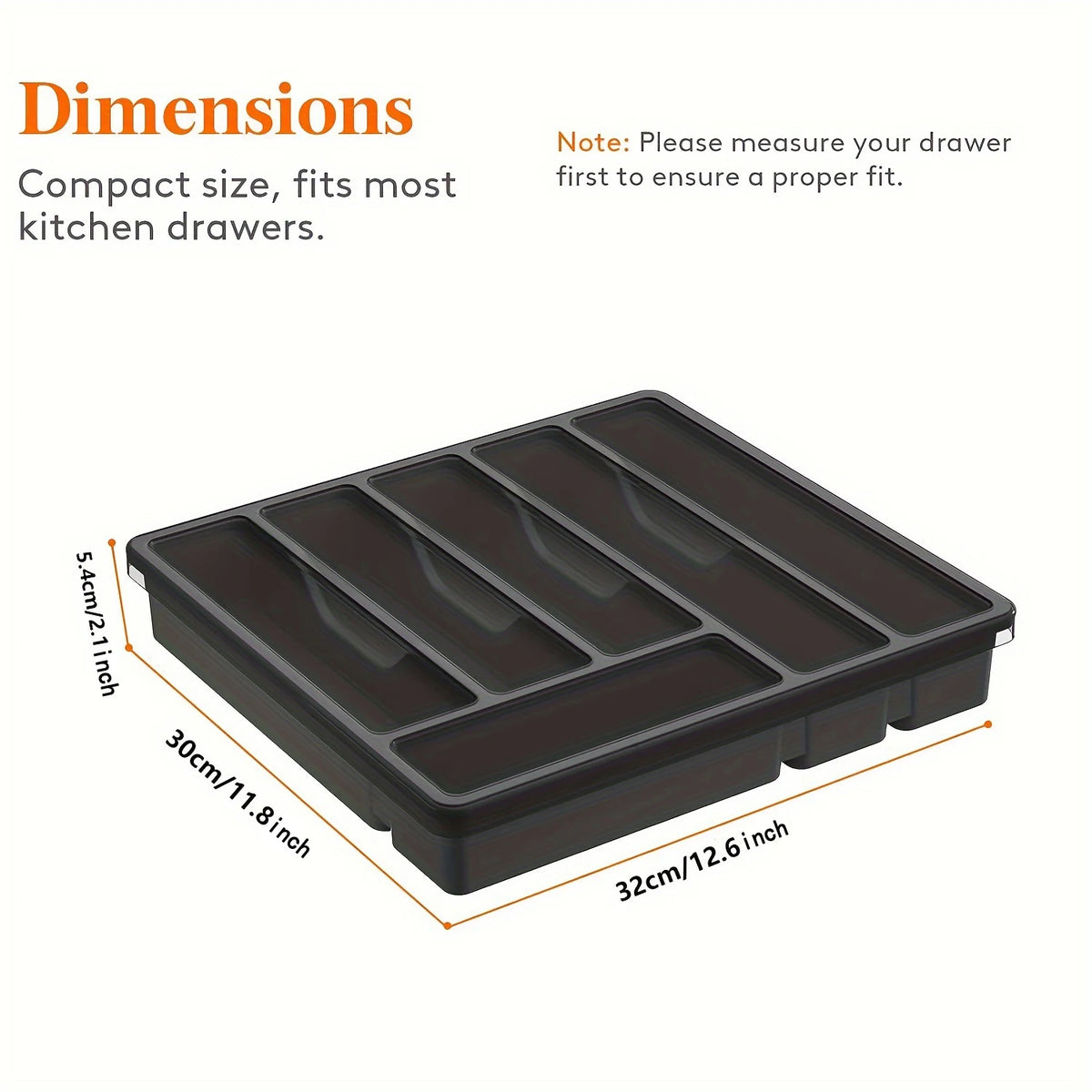 organisateur couverts gris moderne rangement fourchettes cuillères couteaux vaisselle cuisine plate lisse pratique efficace