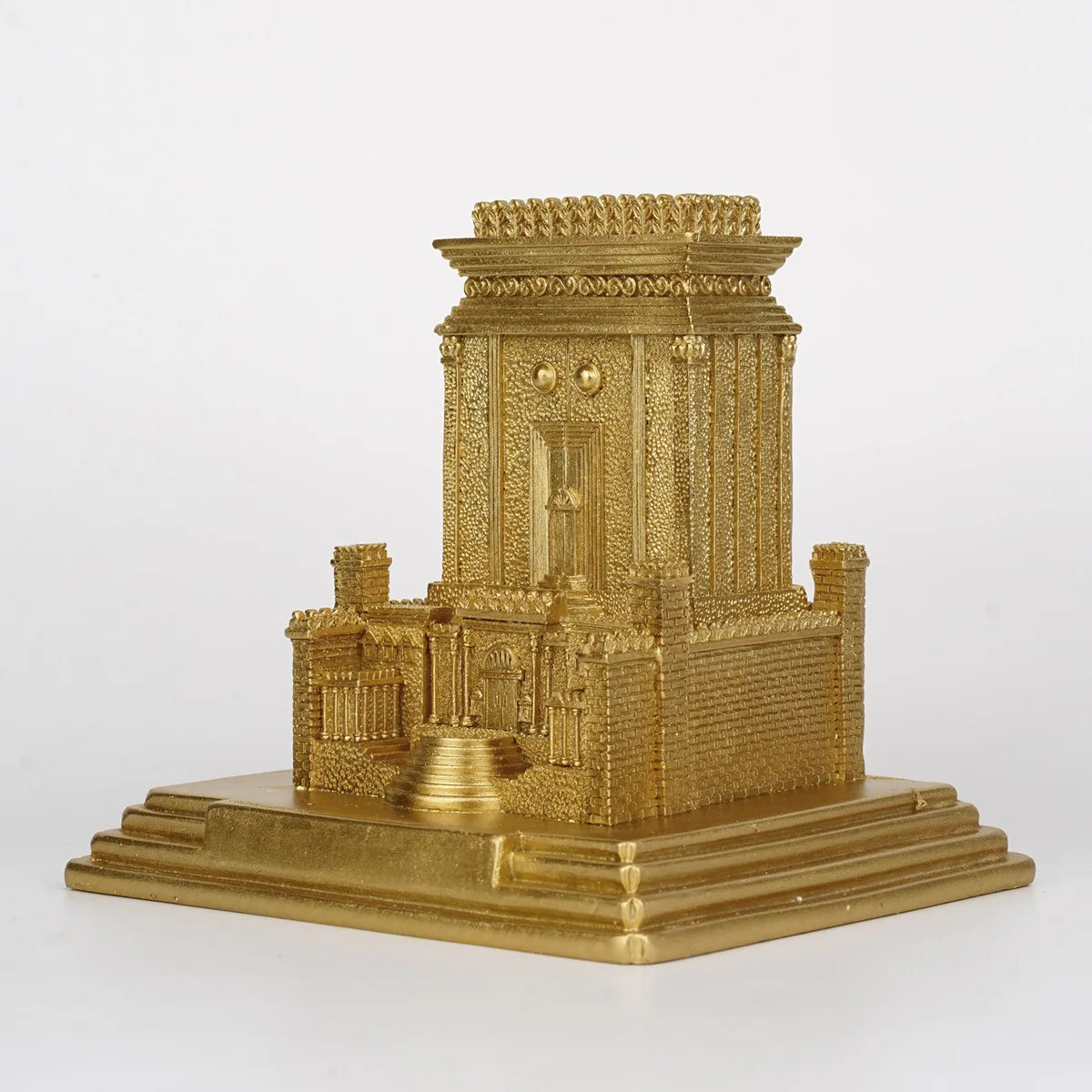 statue résine temple or saint jérusalem décoration religieuse architecture ancienne noël anniversaire ornement synagogue