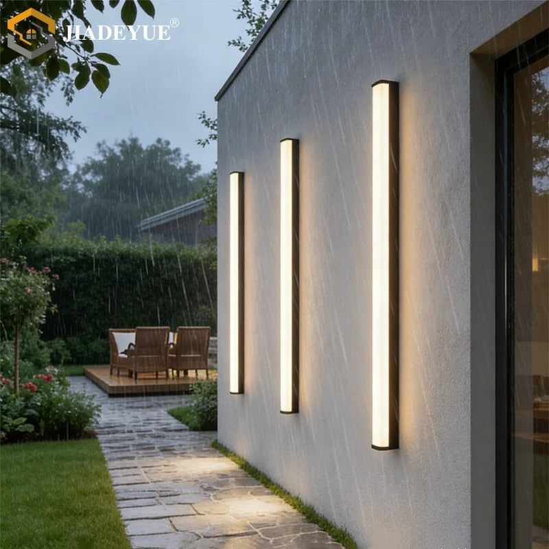 applique murale moderne led ip65 étanche 110v 220v blanc aluminium longueueur variableextérieur
