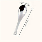 cuillère argentée texture martelée moderne desserts fruits cuisine domestique