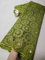 tissu dentelle polyester coton fleurs couleurs blanc rose vert jaune occasion mariage classique