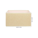 abat jour rectangulaire moderne tissu lin beige clair rose pâle opacité tringle