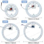 plafonnier led blanc moderne 12w 18w 24w 36w aimants intégrés câble électrique