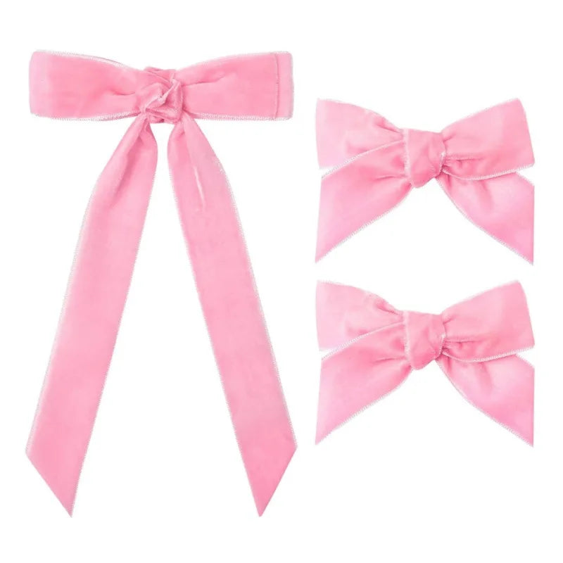 rubans velours classiques clips métalliques barrettes cheveux filles élégantes ornements cheveux ACCESSOIRES HEADWEAR