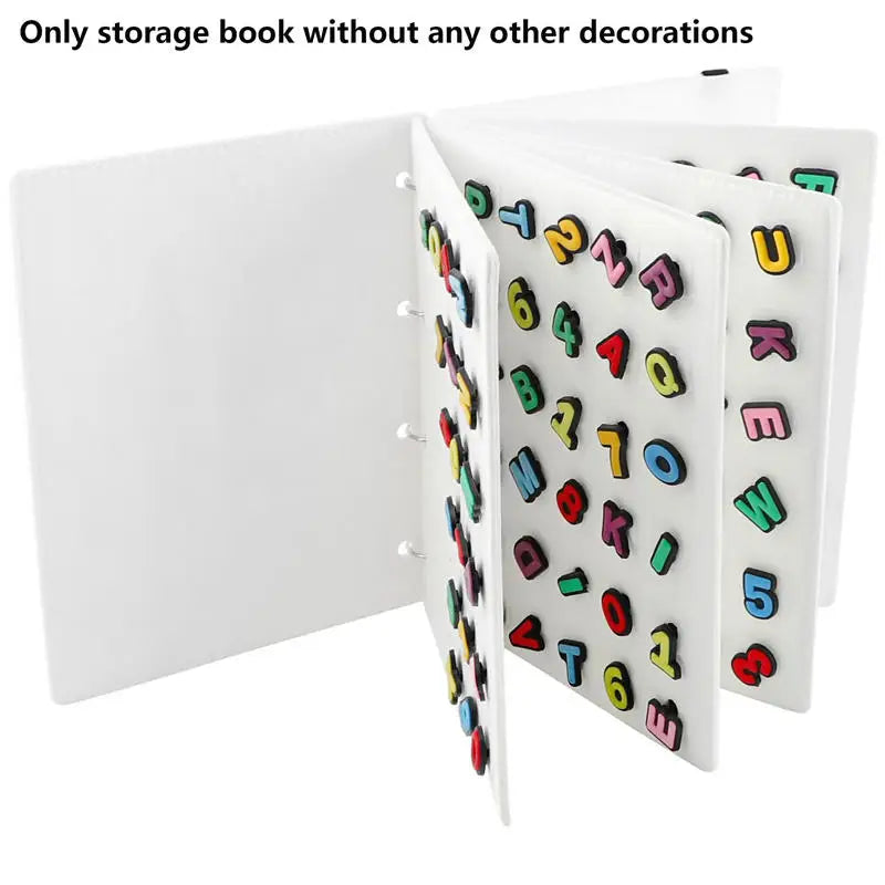 rangement breloques livre velours noir blanc rose moderne 120 trous anneaux détachables portatif voyage