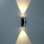 lampe murale moderne argentée noire éclairage maison lisse mat salon chambre