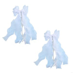 rubans décoratifs ondulés plissés élégants moderne rideaux bleu clair noir rose pâle