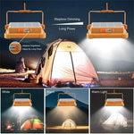 lampe camping rechargeable led orange moderne aimants crochets éclairage nuit camping equipment portable