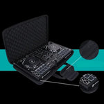 sac main noir polyestère moderne poignées tridimensionnel protection dj controller portable rangement articles divers