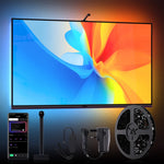 ruban led noir adhésif points lumineux moderne télécommande adaptateur secteur 3m 5m 6m 7m