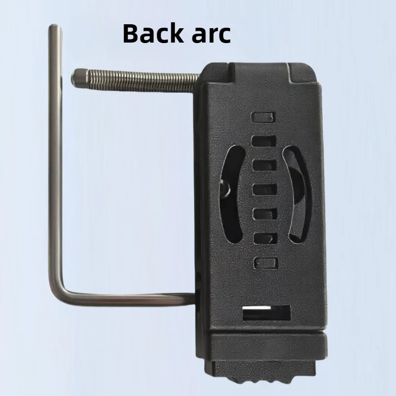 support ceinture pliable clip portable organisateur outil tactique métal inoxydable rouge noir argenté bricoleur