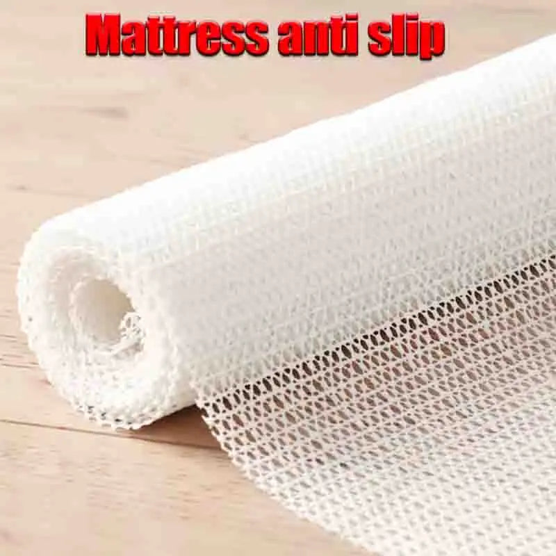 tapis anti dérapant pvc moderne blanc maille fine adhésif respectueux environnement 50x50cm 70x200cm