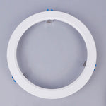 anneaux fixation luminaire blancs modernes downlight led opaques rond lisses variante adaptable
