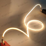 ruban led flexible lumineux décoration intérieure clips fixation couleur orange blanc rouge