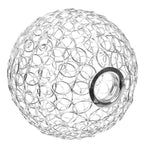 boule décorative transparente moderne réseau cercles entrelacés tringle suspension petite chambre salon unique