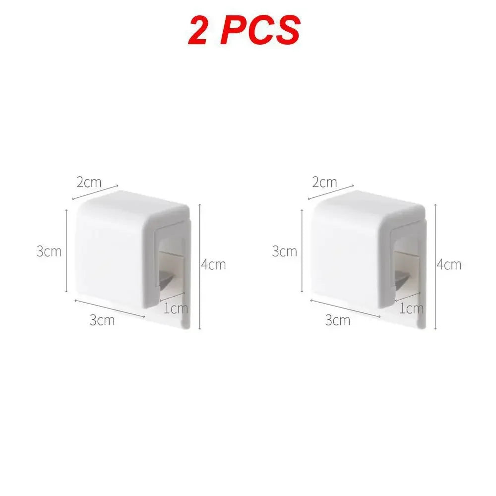 porte savon adhésif blanc moderne rangement salle bains support organisation accessoire fixe blanc rond