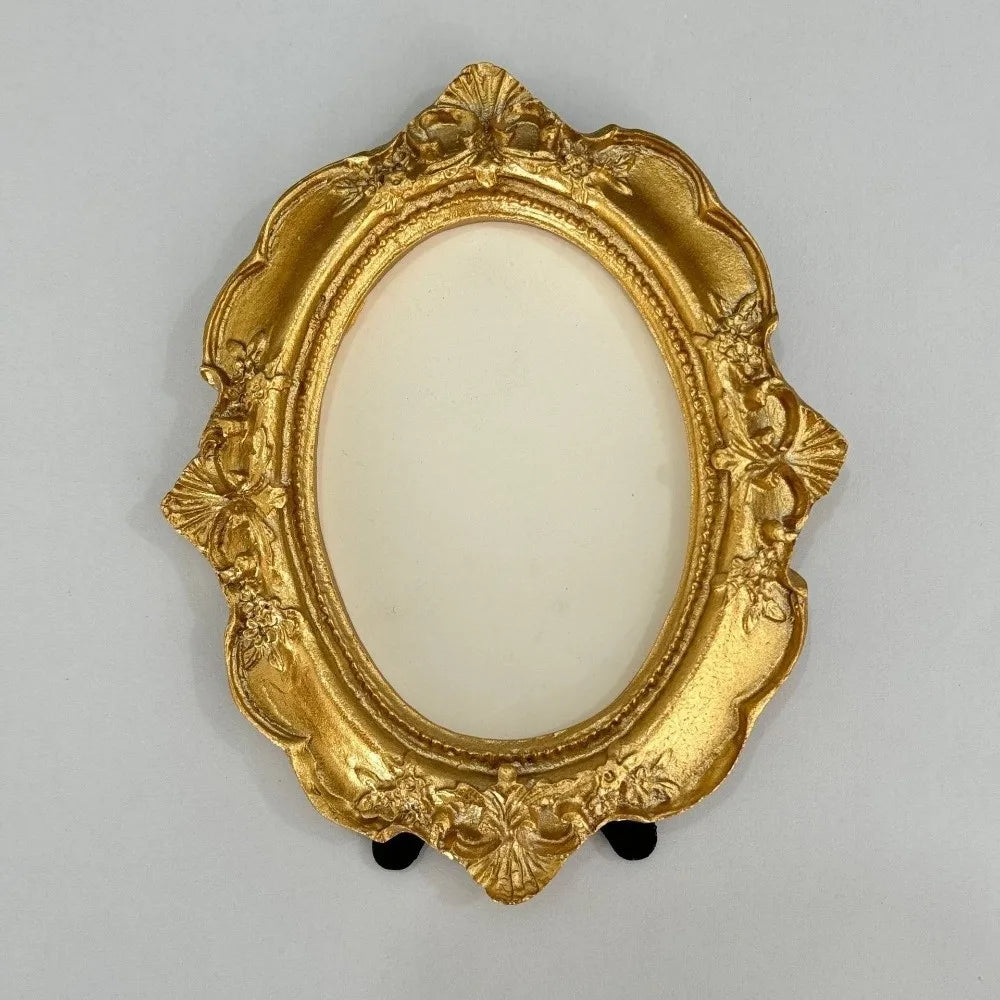 cadres photo or relief floral baroque vintage orné posable accrochable