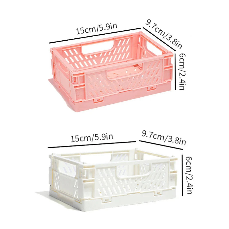 panier rangement pliable plastique perforé maison organisateur moderne