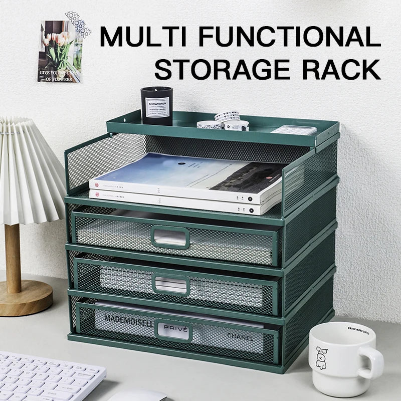 rangement multifonctionnel rack noir blanc vert maille métallique moderne document porte cartes étiquettes chanel