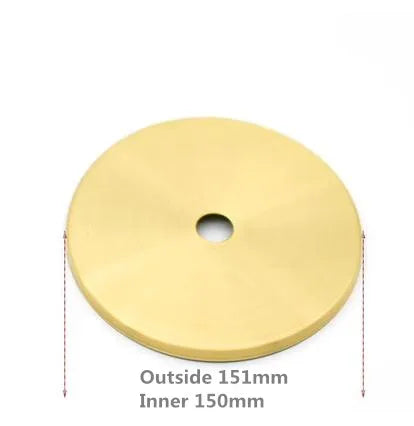 disques métalliques dorés lisses brillants modernes accessoires éclairage diy abat jour fixations invisibles trou