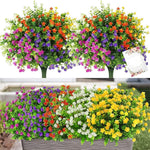bouquet artificiel fleurs simples feuilles vertes moderne extérieur mariage anniversaire baby shower