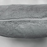 housse coussin carré gris texture bouclée moderne décoration intérieure double face jacquard polyester sieste