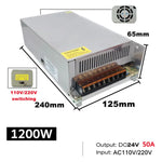 transformateur alimentation électrique ac vers dc bande led intérieur aluminium 12v 24v 48v