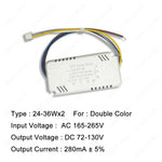 driver led blanc 280ma 20 40w rond moderne câbles certification fcc rohs