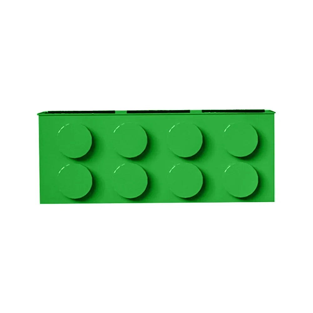 boîtes rangement magnétiques rouge jaune bleu vert blocs lego couteau pince spatule brosse moderne