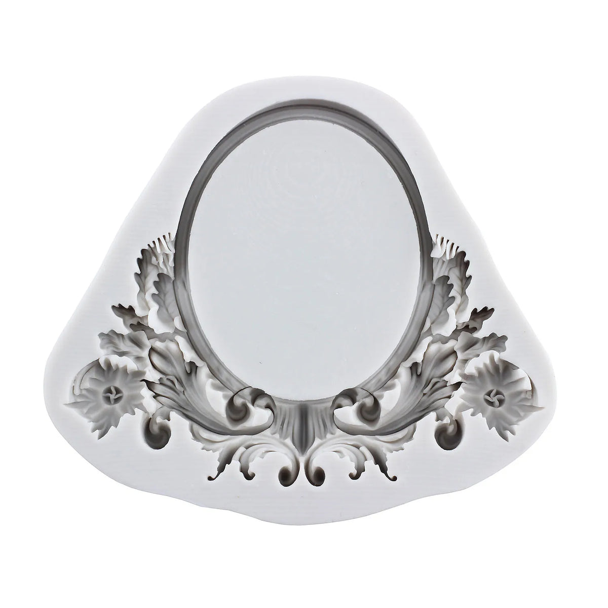 Support bijoux silicone ornements floraux classique décoration gâteau cupcake artisanal blanc respectueux environnement
