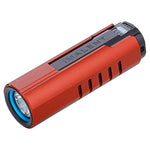 lampe torche bleu moderne résistante choc lumiere intense charge magnétique auto défense camping