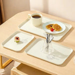 assiettes modernes plastique imprimées ours tasse cuillère serviette dessin animé minimaliste
