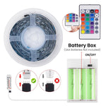 ruban led flexible noir 30 leds mètre télécommande adhésif moderne chambreRGBOptimal